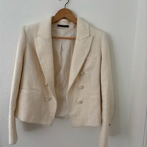 Ellie Tahari Cream Women's Blazer 6